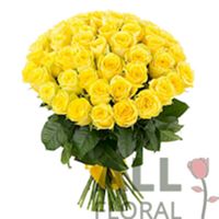 Желтые розы 51 шт